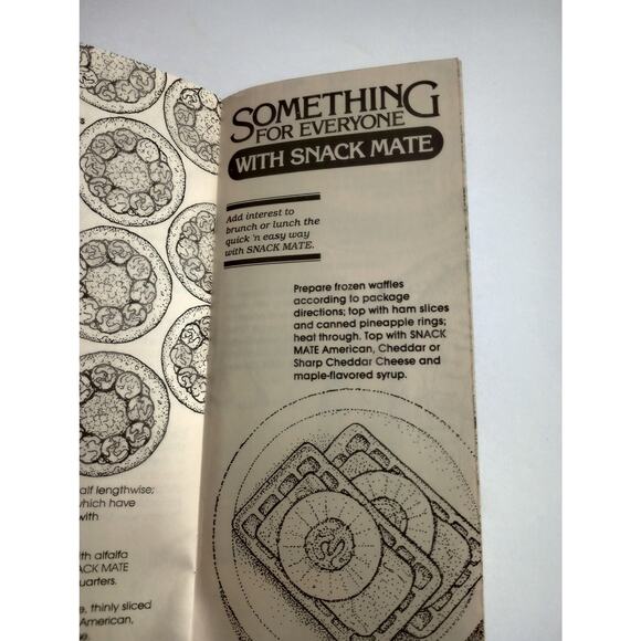 Vintage Cook Book Snack Mate Cheese Spread Quick'n Easy Ideas (bb2) - Picture 7 of 8